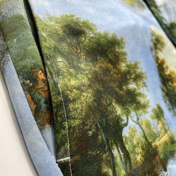 Comme Des Garçons Silk Artwork Trousers - Picture 4 of 9